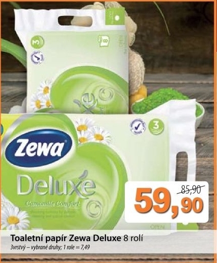 Toaletni papir 3vrstvy deluxe zewa