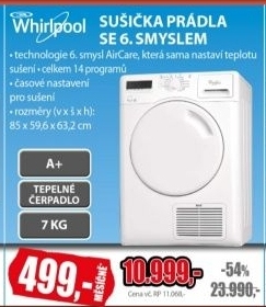 Whirlpool, sušička prádla