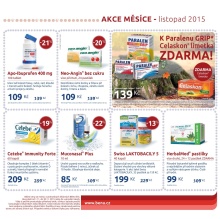 akční leták BENU Lékárna 1.11.2015-30.11.2015