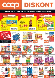 akční leták COOP 1.11.2015-14.11.2015