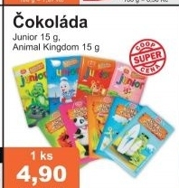 Cokolada animal kingdom junior kras