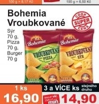 Chipsy vroubkovane bohemia chips