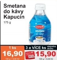 Smetana do kavy kapucin