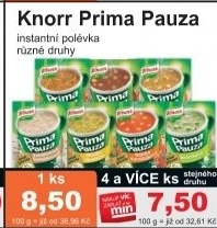 Polevka instantni do hrnecku prima pauza knorr