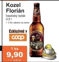 Pivo polotmavy lezak florian velkopopovicky kozel