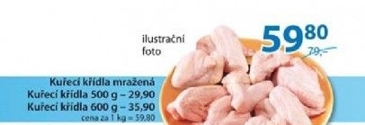 Kridla kureci mrazena