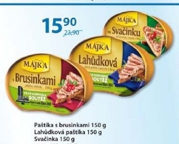 Pastika s brusinkami majka