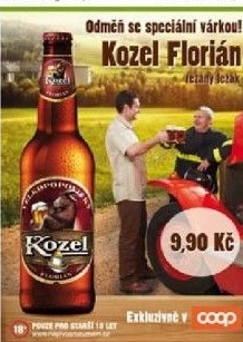 Pivo polotmavy lezak florian velkopopovicky kozel