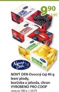 Caj ovocny novy den