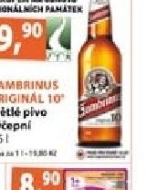 Pivo svetle vycepni original 10 gambrinus