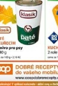 Konzerva pro psy pate coop klasik