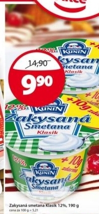 Smetana zakysana klasik kunin 12