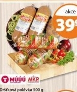 Polevka drstkova pisecka maso uzeniny pisek