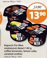 Dezert smetanovy for men kapucin