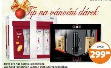 Kazeta darkova pro age dove