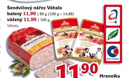 Narez sendvicovy vahala