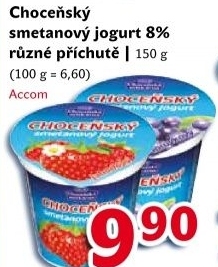 Jogurt smetanovy ochuceny chocensky