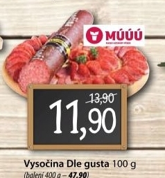 Salam vysocina dle gusta