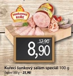 Salam sunkovy kureci special vodnanske kure