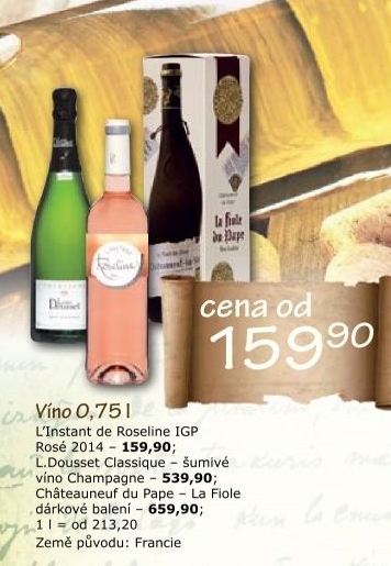 Vino rose cuvee l instant ch teau sainte roseline