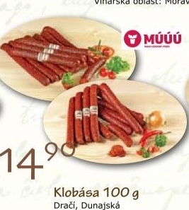 Klobasa draci maso uzeniny pisek
