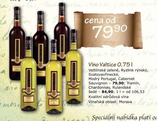 Vino veltlinske zelene vinarstvi valtice