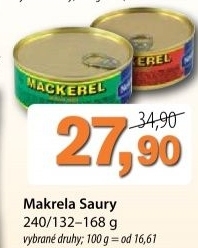 Makrela v oleji saury