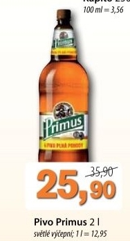 Pivo svetle vycepni 10 primus