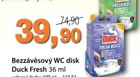 Wc blok bodovy fresh discs duck