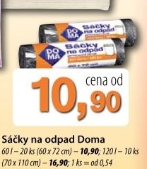 Pytle na odpadky doma