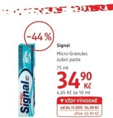 Pasta na zuby micro granules signal