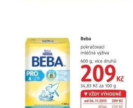 Vyziva mlecna beba nestle