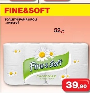 Toaletni papir 3vrstvy fine soft