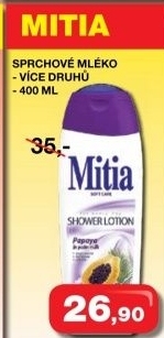 Sprchove mleko mitia