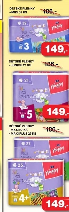 Pleny detske happy bella