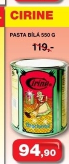 Pasta na podlahy bila cirine