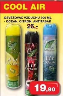 Osvezovac vzduchu ve spreji cool air