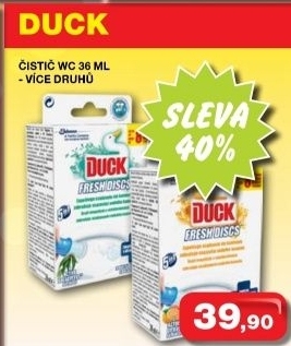 Wc blok bodovy fresh discs duck