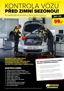 akční leták Auto Kelly 9.11.2015-6.12.2015