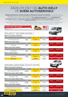 akční leták Auto Kelly 9.11.2015-6.12.2015