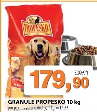 Granule pro psy propesco