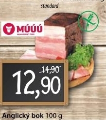 Bok anglicky maso uzeniny pisek