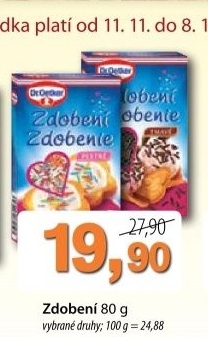 Zdobeni posypove dr oetker