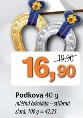 Podkova mlecna cokolada