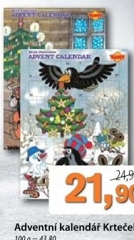 Kalendar adventni krtecek yumy