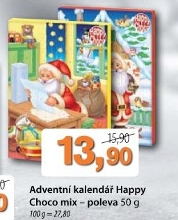 Kalendar adventni happy choco
