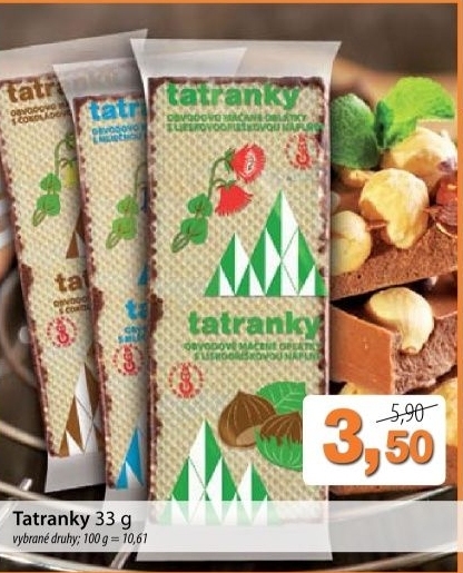 Oplatky tatranky sered