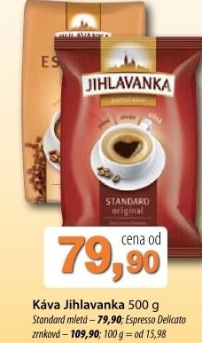 Kava mleta standard jihlavanka