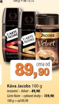 Kava instantni velvet jacobs
