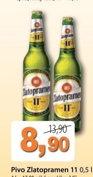 Pivo svetly lezak 11 zlatopramen